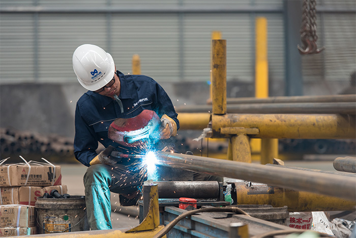 合作网架杆件点焊